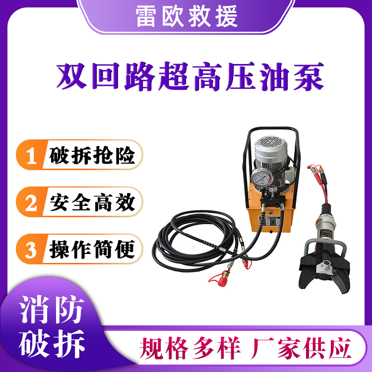双回路超高压油泵BR-S-212剪切钳压油泵破拆工具汽车拆解油泵