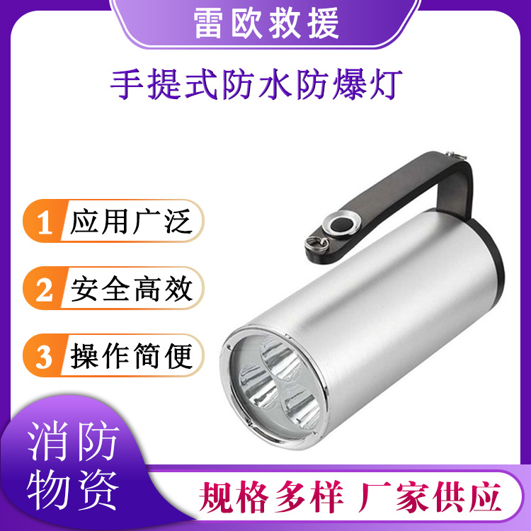 户外抢险救援手提式探照灯便携式工作灯消防应急逃生手电筒